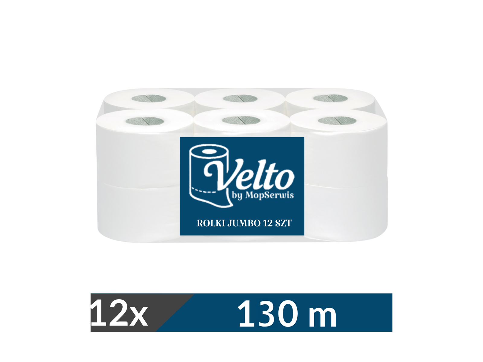 Papier toaletowy VELTO Jumbo 104390 x12 130m